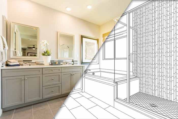 Bathroom remodeling graphic